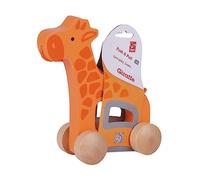 Hape E0906 Giraffe - Push and Pull Along Wooden Toy - For 12 Months +