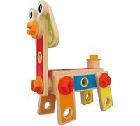 Hape E3080 Basic Builder Set - Wooden Construction Kit, multicolor