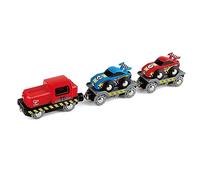 Hape E3735 Race Car Transporter Railway Engine - Wooden Train Track Accessories