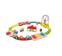 Hape Rainbow Puzzle Railway Multicolor