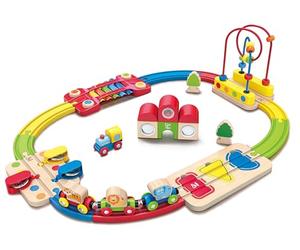 HAPE E3826 Rainbow Puzzle Railway