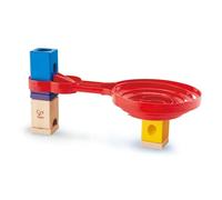 Hape E6026 Double-Sided Spiral Twist | Wood Marble Racetrack Set Puzzle Maze Toddler Toy for Kids, Colourful