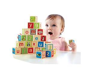 Hape Eco ABC 123 Kid's Wooden Blocks