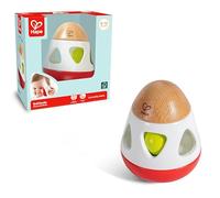 Hape Egg Shaped Bell Rattle - Suitable for Newborn Babies, Eco-Friendly Baby Sensory Toy