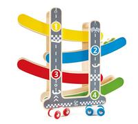 Hape Fast Flip Racetrack - Wooden Toddler Toy (18+ Months)