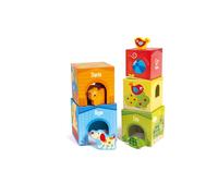 Hape E0451 - Sunny Valley Stacking Cubes Cardboard
