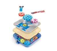 Hape Groovy-Go-Round Gears Playset for Kids 3Y+ - Educational Toy with Moving Parts, Storage Case Included