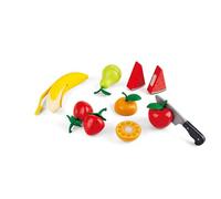 Hape Healthy Fruit Playset | Play Food Fruit Set with Toy Knife for Pretend Play | 3+ Years
