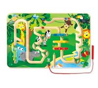Hape Jungle Rolling Maze 37 x 24.5 x 2.1 cm Wooden Pretend Play Toy for Ages 3