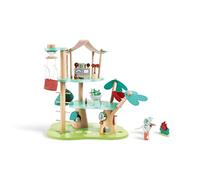 Hape Kiki's Treehouse HQ - Eco-Friendly Forest Rescue Playset, Fire Safety Roleplay, Ages 3+
