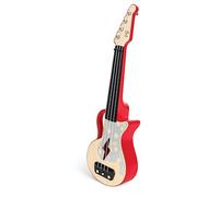 Hape Learn with Lights Ukulele-Red | Electric with Tunable Strings & Guiding Lights | Ukulele for Kids 3 Years and Up