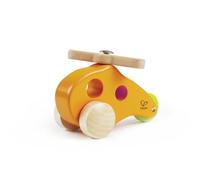 Hape E0051 Little Copter - Wooden Push and Pull Along Toy - Suitable for 10 months and up, multicolor