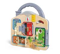 Hape Block And Learn Game Board 29.50x29x6 Cm Yellow Kids
