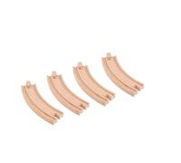 Hape Long Curved Tracks Pack Of 4 Pieces