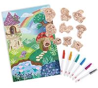 Hape Magic Friends Storytelling DIY Magnets - Creative Coloring and Storytelling Kit with Glitter Markers