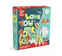Hape Magnetic Alphabet - 52 Bright Magnetic Upper and Lowercase Letters, Educational Learning Toy, Ages 3-6