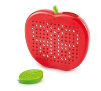 Hape Magnetic Drawing Board (8 pcs.) - Apple-Shaped Magnetic Art Toy, Ages 3+