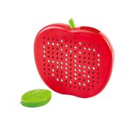 Hape Magnetic Drawing Board (8 pcs.) - Apple-Shaped Magnetic Art Toy, Ages 3+