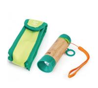 Hape Nature Fun Hand-Taschenlampe zum Kurbeln aus Bambus und pflanzlichem Kunsts