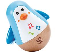 Hape Penguin Musical Wobbler | Colourful Wobbling Melody Penguin, Roly-Poly Toy for Kids 6 Months+