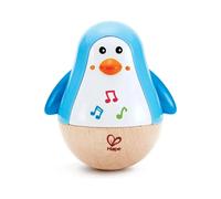 Hape Penguin Musical Wobbler | Colourful Wobbling Melody Penguin, Roly-Poly Toy for Kids 6 Months+