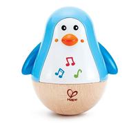 Hape Penguin Musical Wobbler | Colourful Wobbling Melody Penguin, Roly-Poly Toy for Kids 6 Months+