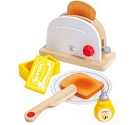 Hape Pop-Up Toaster Set | Kitchen Pretend Play Toy Set with Breakfast Accessories for Kids