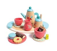 Hape Pretend Play Tea Time Set 30.3 x 24.3 x 8.2 cm Wooden Pretend Play Toy for