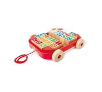 Hape Pull Along Cart with Stacking Blocks