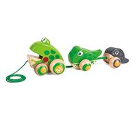 Hape Crawling Frog Family Green