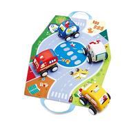 Hape Pull-Back Plush Car Set