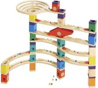 Hape Quadrilla Wooden Marble Run Builder-Vertigo Wooden Safe Play-Smart play for Smart Family-Quality Time Playing Together