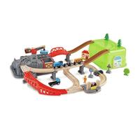Hape Railway Building Block Set 80x50x14 Cm