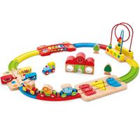 Hape Rainbow Puzzle Railway Wooden Train Set Toddler Toy 18m+ Gift