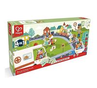 Hape Rescue Vehicles Puzzle - 4-in-1 Puzzle Set with Storytelling Tiles for Creative Play and Skill Development, Ages 3+