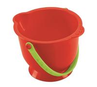Hape Small Bucket, Beach Toy/Sand Toy, Red, for Kids 18 Months and Up