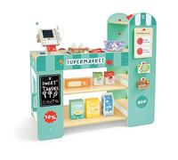 Hape Smart and Wooden Supermarket | Toy Set for Creative Play | 3+ Years