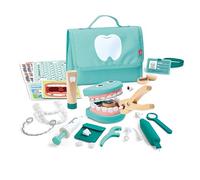Hape Super Smile Dental Clinic Set | Educational Dentist Role-Play Kit with Vibrating Toothbrush, Removable Teeth and Accessories | For 3 Years +