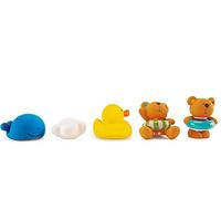 Hape Teddy and Friends Bath Squirts - Colorful, Squeezable Water Spraying Toys for Bath and Pool