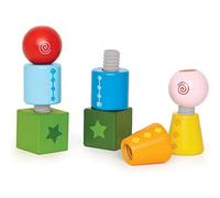 Hape Twist and Turnables Wooden Building Block Learning Set