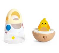 Hape Wobble Wonder Stacker - Interactive Roly Poly Egg Stacking Toy with Hidden Chick