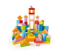 Hape Wonderful Beech Blocks - 101 Pieces | Wooden Stacking Toy | Toddler Building Blocks | For 12 Months+