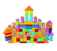 Hape Wonderful Beech Blocks - 101 Pieces | Wooden Stacking Toy | Toddler Building Blocks | For 12 Months+