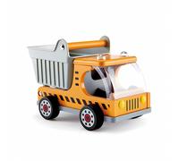 Hape Wooden Dump Truck for Toddlers - Pretend Play Construction Vehicle