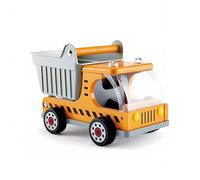 Hape Wooden Dumper Truck | Toddler's Wooden Toy Truck | Pretend Play | For 3 Years +