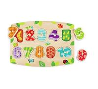 Hape Wooden Number Peg Puzzle, Educational Toy for Kids 3Y+, Durable, Learning & Fine Motor Skills