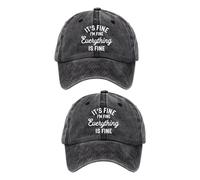 HAPEE 2/3 Pack Baseball Cap for Mens Trucker, Classic Color-Blocking hat Snapback Cap (UK, Alpha, One Size, E-2P01 -Black Black)