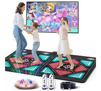 HAPHOM Dance Mat for Kids and Adults, Anti-Slip Wireless Electronic Dance Pad for TV, Playmat for Exercise & Games Smart Camera & 2 Controllers, Gift for Boys & Girls