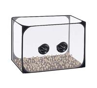 Hapihom 35.8x23.2x22.8inch Mushroom Growing Still Air Box Pop up Mushroom Grow Tent Kit Portable Mushroom Growing Container for Horticulture Supplies black One