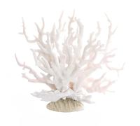 Hapihom Artificial Aquarium Plants, Simulation Silicone Ornament Artificial Coral Sea Tree Aquarium Fish Tank Landscaping Decoration white